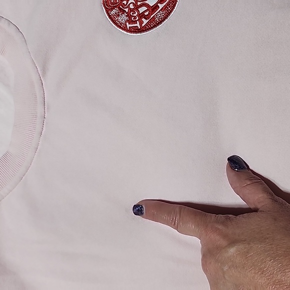 Pink Embroidered Ice Skating Sweatshirt - Picture 5 of 8